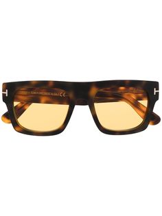 Tom Ford Eyewear солнцезащитные очки в оправе черепаховой расцветки
