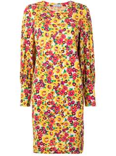 Yves Saint Laurent Pre-Owned платье-трапеция с цветочным принтом