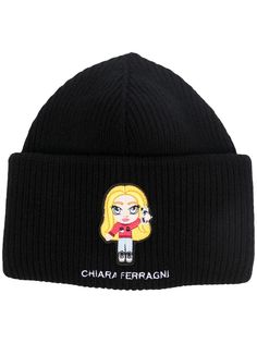 Chiara Ferragni шапка бини CF Mascotte с логотипом