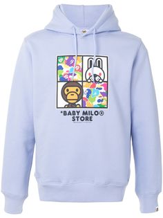 *BABY MILO® STORE BY *A BATHING APE® худи с кулиской и логотипом