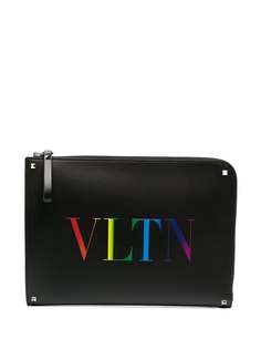 Valentino Garavani клатч с логотипом VLTN