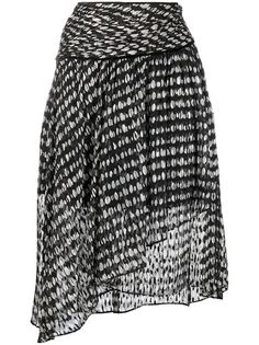 Pinko юбка асимметричного кроя в горох