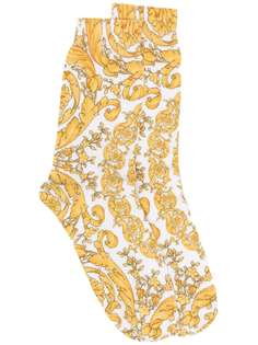 Versace носки с принтом Baroque