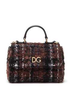 Dolce & Gabbana Kids твидовая сумка-тоут