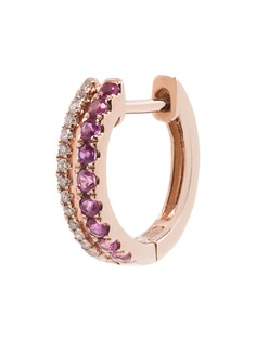 Roxanne First серьга-кольцо из розового золота с бриллиантами и сапфирами