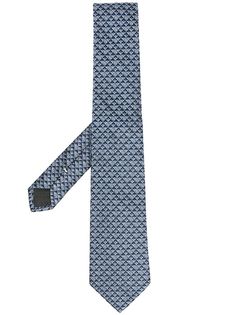 Fendi галстук с вышивкой Zucca