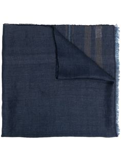 Brunello Cucinelli легкий шарф с бахромой