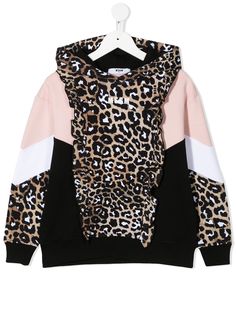 Msgm Kids худи в стиле колор-блок