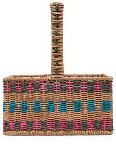 MARNI INTERIORS плетеная козрина в стиле колор-блок