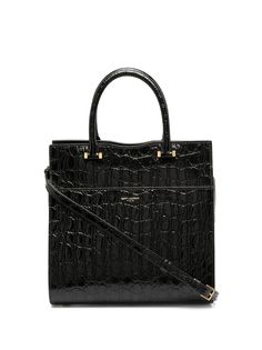 Saint Laurent маленькая сумка-тоут с тиснением