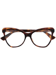 Moschino Eyewear очки в оправе кошачий глаз черепаховой расцветки