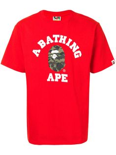 A BATHING APE® футболка College с логотипом