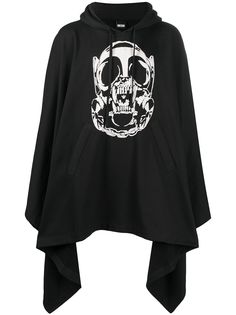 KTZ кейп асимметричного кроя с графичным принтом