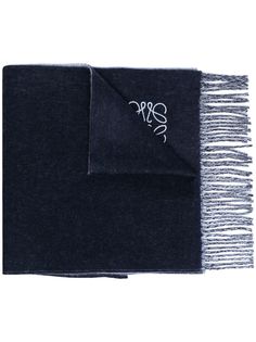 LOEWE шарф с вышитым логотипом