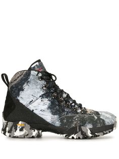 ROA ботинки со шнуровкой и графичным принтом