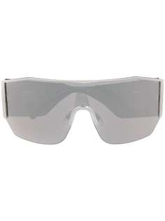 Versace Eyewear массивные солнцезащитные очки-маска