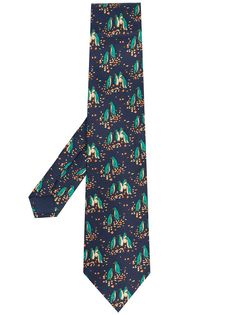Hermès галстук pre-owned с принтом Hermes