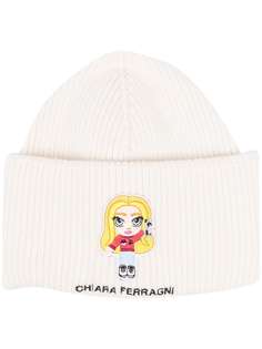 Chiara Ferragni шапка бини CF Mascotte с логотипом