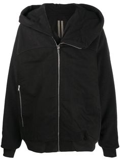 Rick Owens DRKSHDW куртка асимметричного кроя с капюшоном