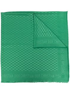 Christian Dior шарф с жаккардовым логотипом