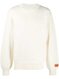 Heron Preston джемпер с нашивкой Heron и круглым вырезом