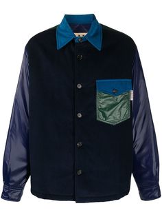 Marni куртка-рубашка со вставками