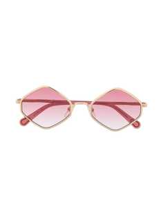 Chloé Kids солнцезащитные очки в геометричной оправе