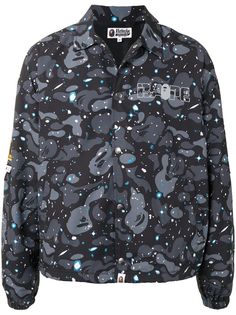 A BATHING APE® куртка-рубашка с принтом Space Camo Bape