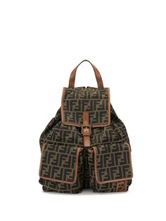Fendi Pre-Owned рюкзак с узором Zucca