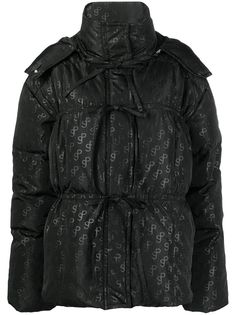 Saks Potts пуховик с монограммой