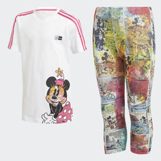Летний комплект: платье и леггинсы Minnie Mouse adidas Sportswear
