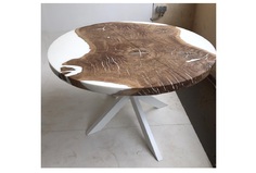 Обеденный стол (woodzpro) коричневый 120.0x75.0 см.