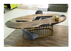 Обеденный стол (woodzpro) коричневый 140.0x75.0x280.0 см.