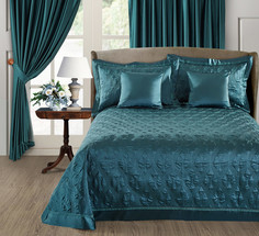 Комплект с покрывалом и 2 декоративные подушки (asabella) зеленый 70.0x15.0x37.0 см.