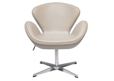 Кресло swan chair (bradexhome) бежевый 61x95x61 см.
