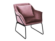 Кресло alex (bradexhome) розовый 80x79x80 см.