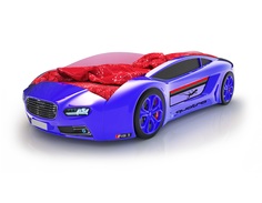Кровать-машина карлсон roadster ауди (без доп.опций) (magic cars) синий 105x49x174 см.