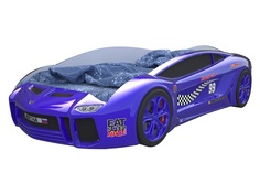 Кровать-машина карлсон ламба next (без доп.опций) (magic cars) синий 105x49x174 см.