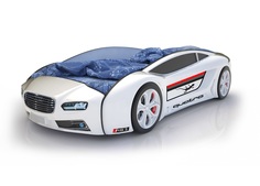 Кровать-машина карлсон roadster ауди (без доп.опций) (magic cars) белый 105x49x174 см.