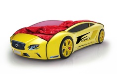 Кровать-машина карлсон roadster лексус (без доп.опций) (magic cars) желтый 105x49x174 см.