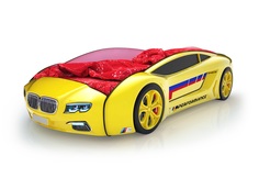 Кровать-машина карлсон roadster бмв (без доп.опций) (magic cars) желтый 105x49x174 см.