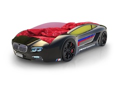 Кровать-машина карлсон roadster бмв (без доп.опций) (magic cars) черный 105x49x174 см.