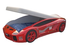 Кровать-машина карлсон ламба next с подъемным механизмом (magic cars) красный 105x49x174 см.