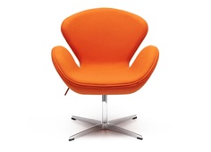 Кресло swan chair (bradexhome) оранжевый 61x95x61 см.