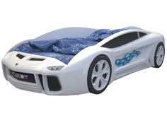 Кровать-машина карлсон ламба next (без доп.опций) (magic cars) белый 105x49x174 см.