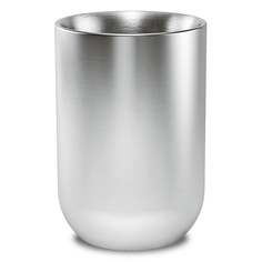 Стакан для зубных щеток junip (umbra) серебристый 10 см.