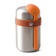 Термос для горячего food flask (black+blum) оранжевый 10x16x9 см.