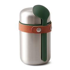 Термос для горячего food flask (black+blum) зеленый 10x16x9 см.