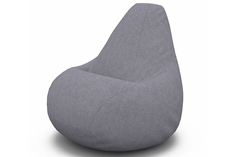 Кресло-мешок cooper (van poof) серый 85x120x85 см.