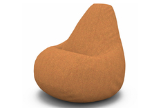 Кресло-мешок cooper (van poof) оранжевый 85x120x85 см.